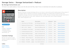 Storage Swiss on iTunes