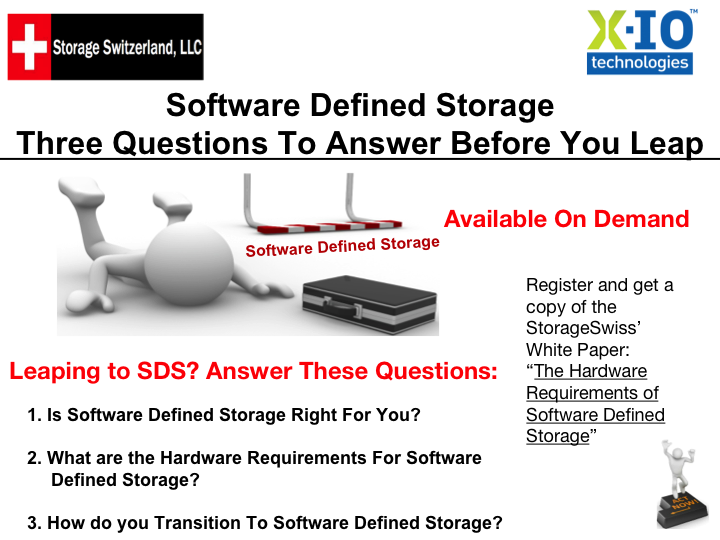 SlideShare: Software Defined Storage – Three Questions To Answer Before ...