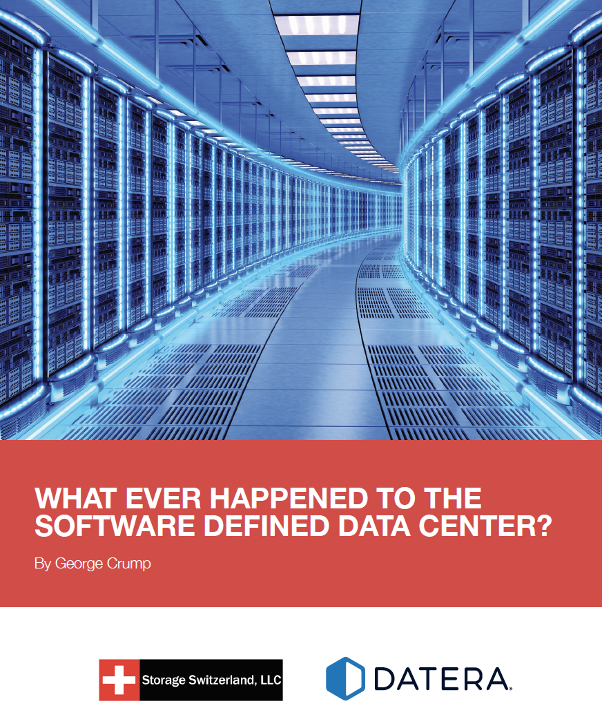 Storage vs. The Software Defined Data Center | StorageSwiss.com - The ...