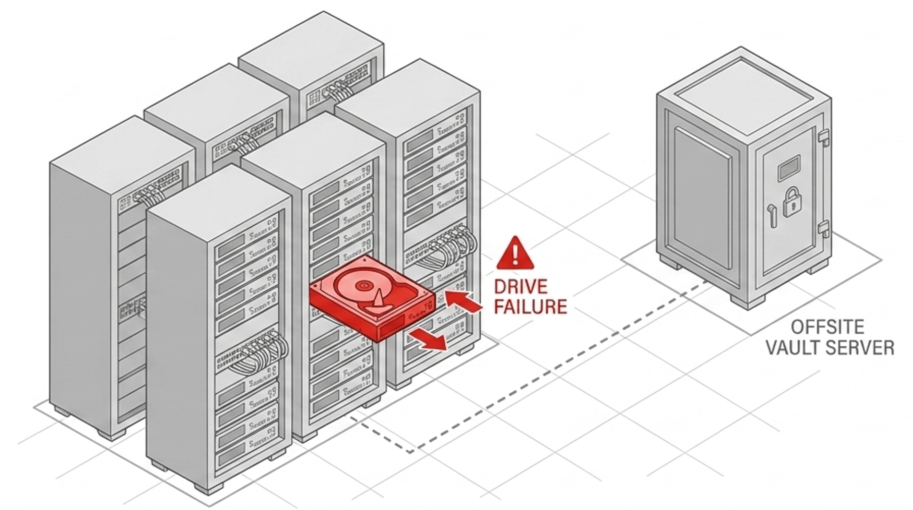 Generation One disaster protection — hardware failure, fire, flood, tape, replication