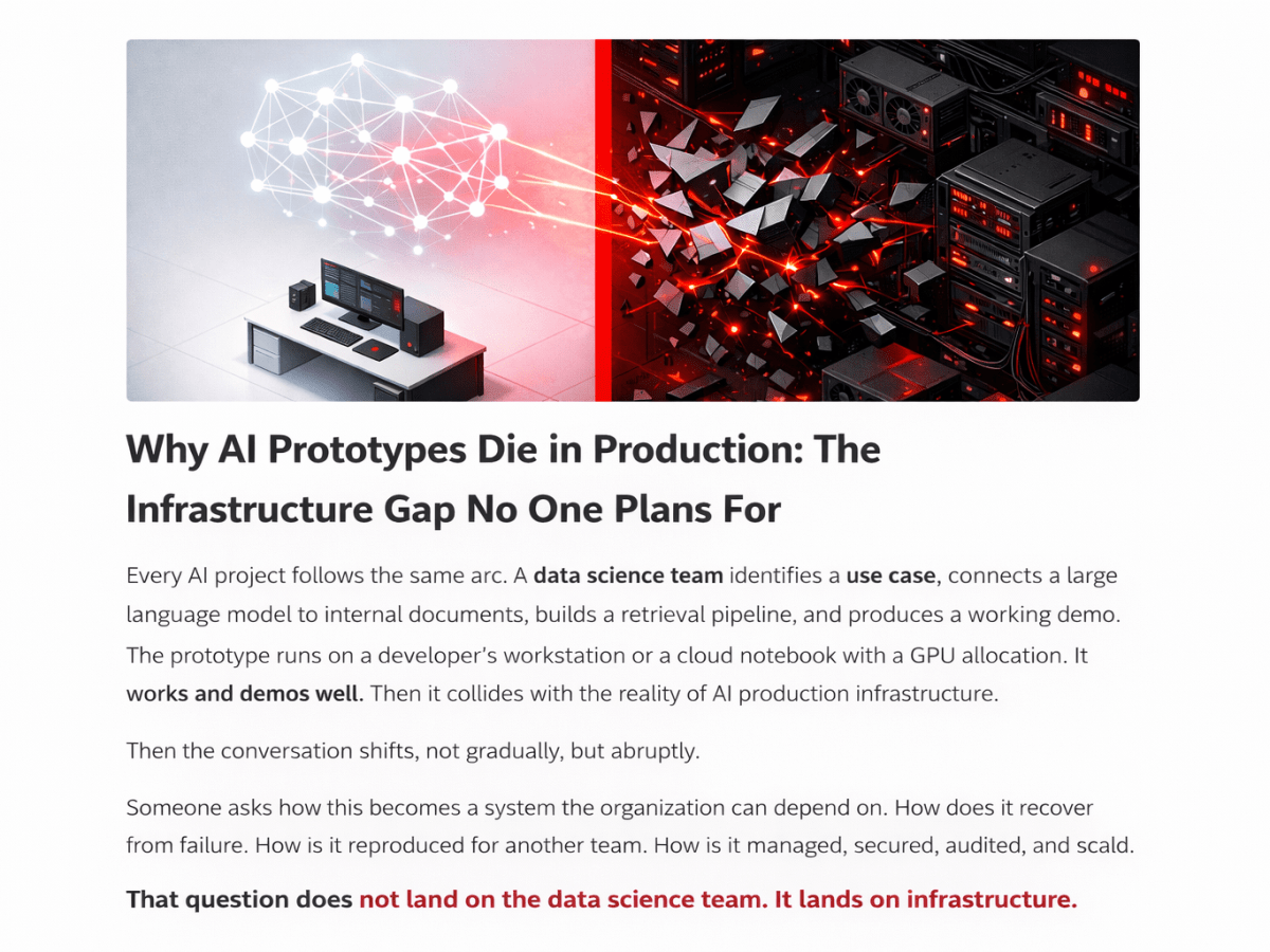 Bridging the Gaps in AI Production&nbsp;Infrastructure