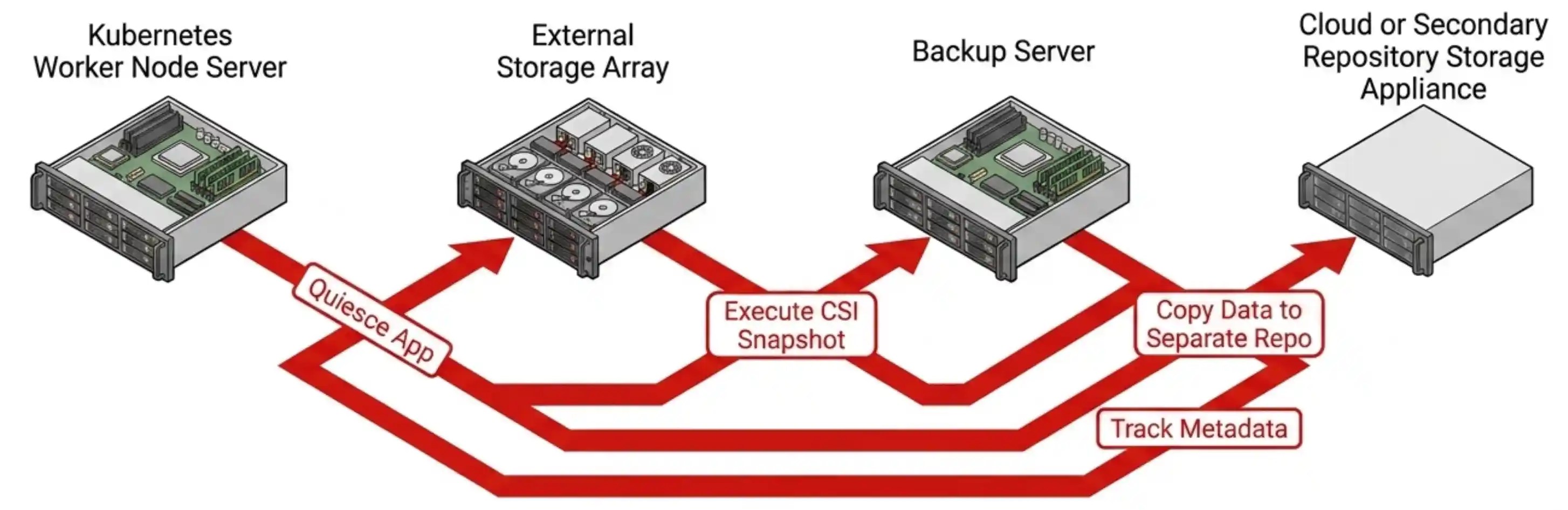 Kubernetes storage complexity across multiple vendor layers